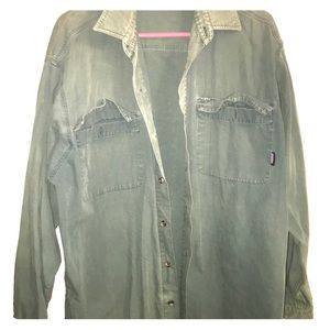 jacket navy green